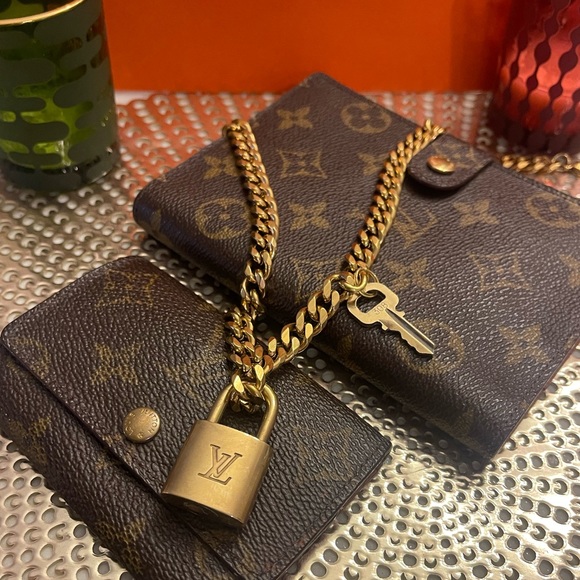 Authentic Louis Vuitton Lock and Key Set on Chain - Picture 10 of 13